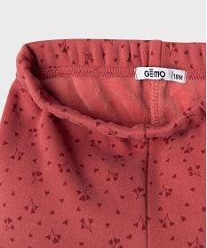 ensemble 2 pieces sweat pantalon chauds bebe fille rose standardJ050001_3