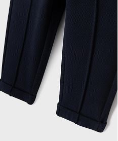 pantalon en maille bebe garcon - lulucastagnette bleuJ056601_3