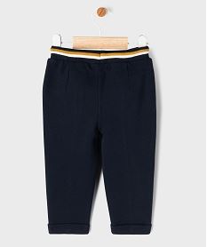 pantalon en maille bebe garcon - lulucastagnette bleuJ056601_4
