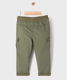 pantalon coupe cargo double avec taille elastique bebe garcon vertJ059401_3