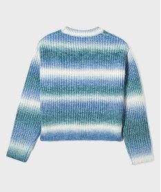 pull en grosse maille effet tie and dye fille bleu standard pullsJ090601_3