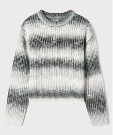 pull en grosse maille effet tie and dye fille gris pullsJ090801_4