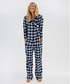 GEMO Pyjama à carreaux femme - LuluCastagnette Bleu