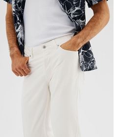 pantalon en coton coupe regular homme beigeJ100301_4