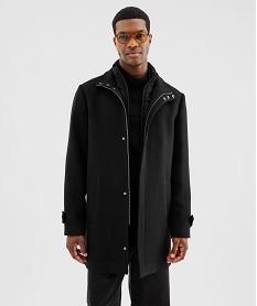 GEMO Manteau avec double col amovible homme Noir