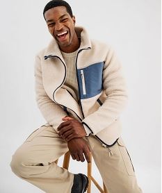 GEMO Veste zippée en sherpa homme - Roadsign Beige
