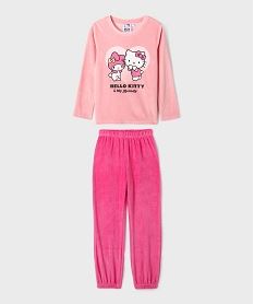 GEMO Pyjama en velours avec motif chat fille - Hello Kitty rose standard