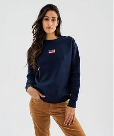 GEMO Sweat marin à épaule boutonnée femme - LuluCastagnette Bleu