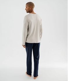 pyjama en velours doux a grand motif homme - goldorak grisJ117101_3