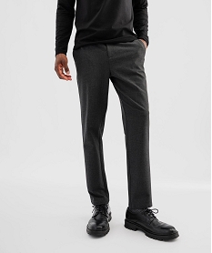 GEMO Pantalon de costume coupe slim homme Gris