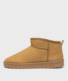 boots fourres sur semelle crantee femme - 5 miles brunJ131001_3