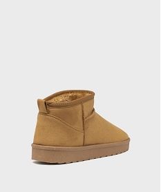 boots fourres sur semelle crantee femme - 5 miles brunJ131001_4