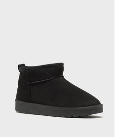 boots fourres sur semelle crantee femme - 5 miles noir standardJ131101_2