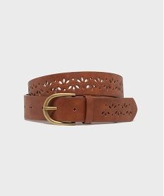 ceinture large avec motifs perfores femme orangeJ135201_3