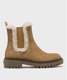 GEMO Chelsea boots avec semelle crantée femme - 5 Miles Orange