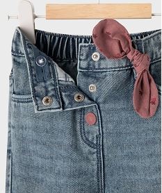 jean delave avec noeud a la taille bebe fille bleu vif pantalonsJ147901_2