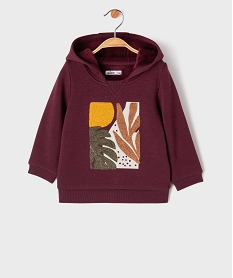 sweat a capuche a doublure chaude bebe garcon[missing] violet standardJ158901_3