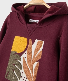sweat a capuche a doublure chaude bebe garcon[missing] violet standardJ158901_4