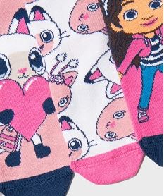 chaussettes hautes a motifs fille (lot de 5) - gaby et la maison magique rose standard chaussettesJ170401_2