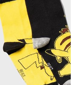 chaussettes hautes imprimees pikachu garcon (lot de 5) - pokemon jaune standardJ176101_3
