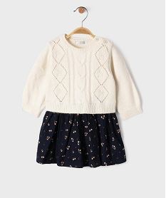 GEMO Robe effet 2 en 1 bébé fille - LuluCastagnette Bleu