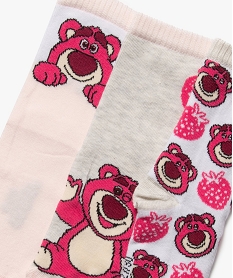 chaussettes a motifs toy story fille (lot de 3) - disney rose standard chaussettesJ177701_2