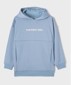 GEMO Sweat à capuche avec doublure chaude garçon bleu standard