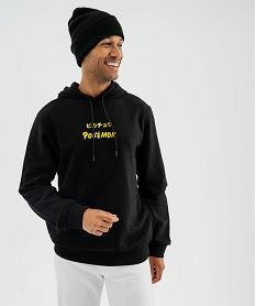 GEMO Sweat à capuche imprimé Pikachu homme - Pokémon noir standard