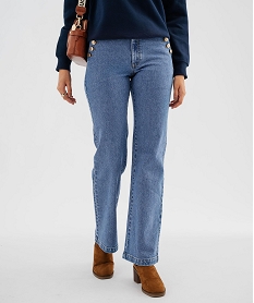 GEMO Jean droit à faux pont femme - LuluCastagnette[MISSING] Bleu
