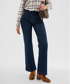 GEMO Jean droit à faux pont femme - LuluCastagnette[MISSING] Bleu