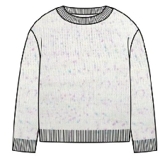 GEMO Pull en maille bouclette fille Beige