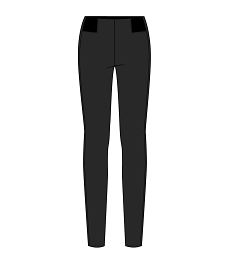 GEMO Legging en maille épaisse extensible à taille fantaisie femme noir standard
