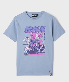 GEMO Tee-shirt manches courtes avec motif coloré garçon - Fortnite bleu standard