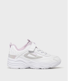 GEMO Baskets Skye Velcro fille - Fila blanc standard