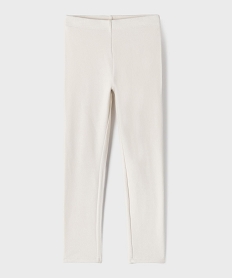 legging long en maille chaude fille[missing] beigeJ188701_4