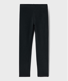 GEMO Legging long en maille chaude fille noir standard