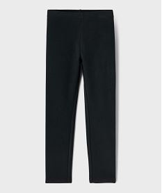 legging long en maille chaude fille noir standardJ189601_4
