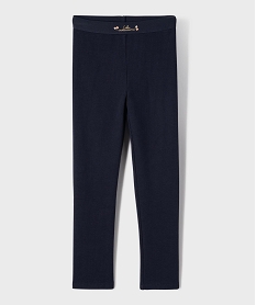 GEMO Legging en maille côtelée doublure chaude fille - LuluCastagnette Bleu