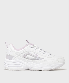 GEMO Baskets basses rétro running légères femme - Fila blanc standard