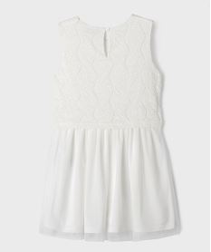 robe de ceremonie en dentelle et tulle fille blanc vifJ192701_3