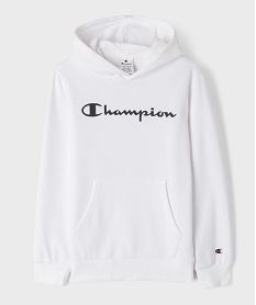 GEMO Sweat à capuche intérieur molletonné garçon - Champion USA blanc standard