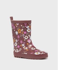 bottes de pluie a motifs fleuris fille - lovely wings rougeJ243701_3