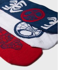 chaussettes tige basse imprimees garcon (lot de 3) - spidy and amazing friends rouge standardJ245501_4