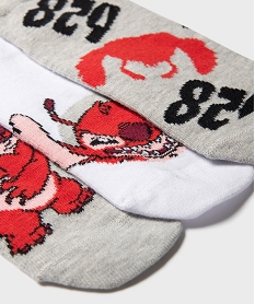 chaussettes tige basse imprimees garcon (lot de 3) - stitch blanc standardJ245901_2