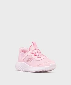 baskets en toile pailletee faciles a enfiler fille - skechers rose basketsJ252801_2