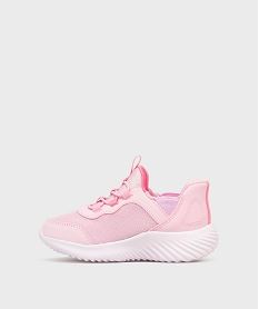 baskets en toile pailletee faciles a enfiler fille - skechers rose basketsJ252801_3