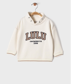 GEMO Sweat col châle avec doublure chaude bébé garçon - LuluCastagnette Beige