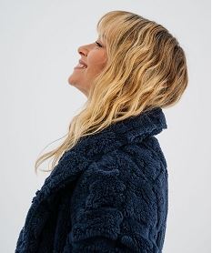 GEMO Robe de chambre en maille douillette femme - LuluCastagnette Bleu