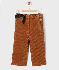 GEMO Pantalon en velours côtelé avec taille ajustable bébé fille - LuluCastagnette marron standard