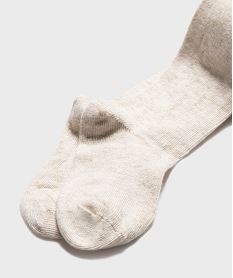 collant chaud avec fil metallise bebe fille beige collantsJ293501_2